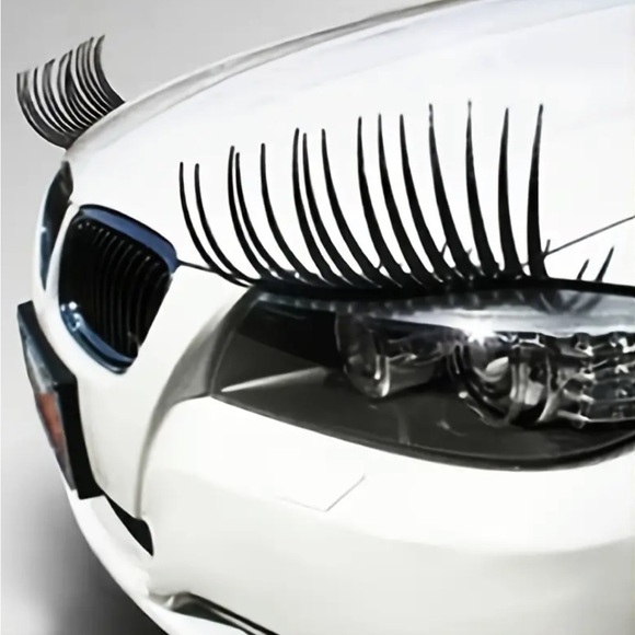 Eyelash Car Light Stickers 2 Piece Set NIP - Picture 1 of 8